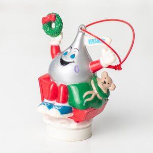 Vintage Hershey’s Kiss Christmas Ornament 1995 Holiday Figurine Candy Wreath